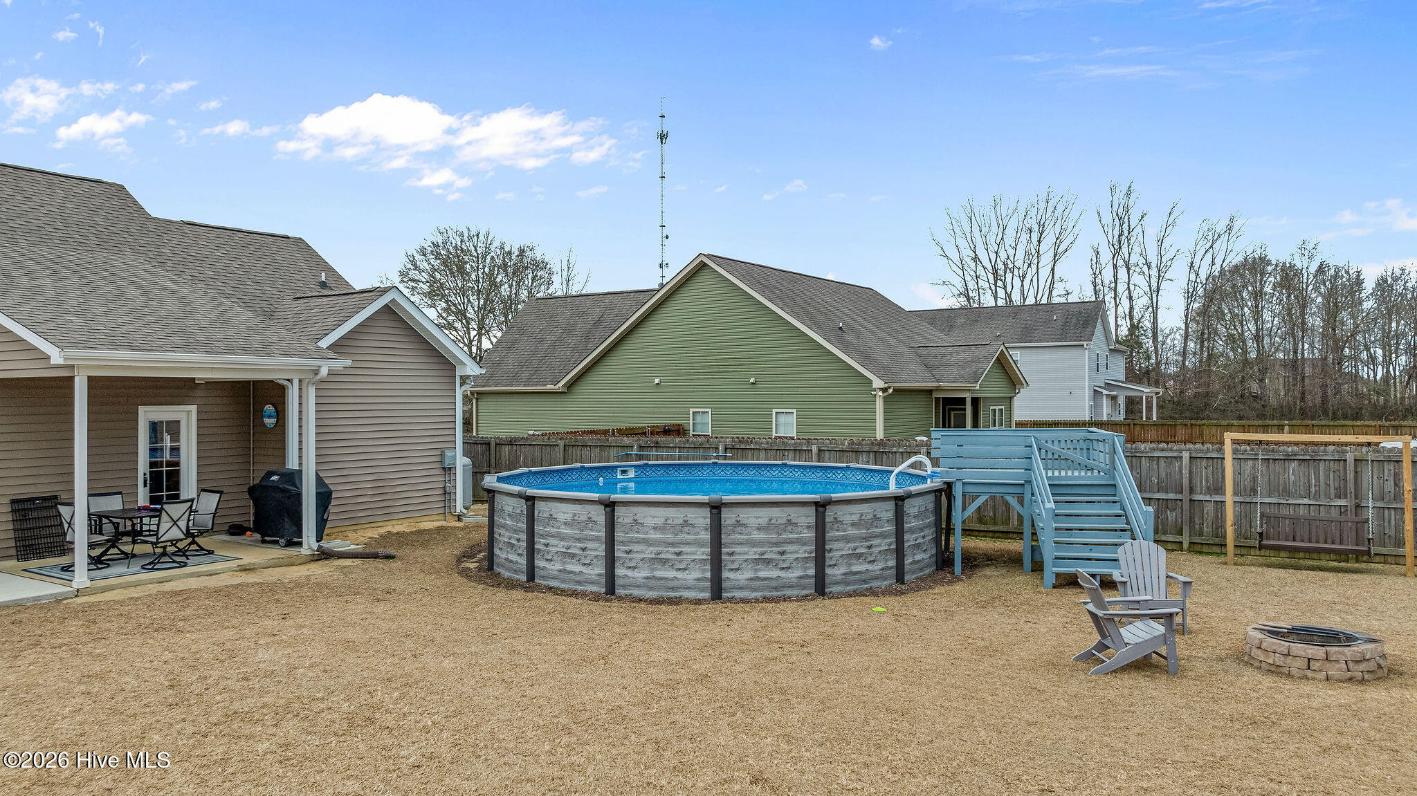 215 Rustic Field Drive Goldsboro, NC 27530 - Photo 22 of 27 Above Ground Pool with Deck