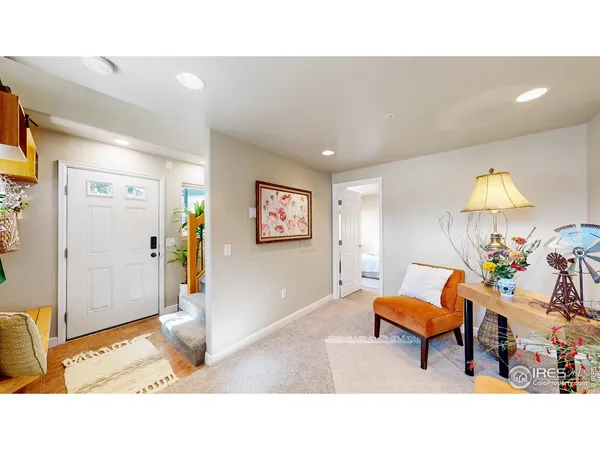 a living room filled with furniture
