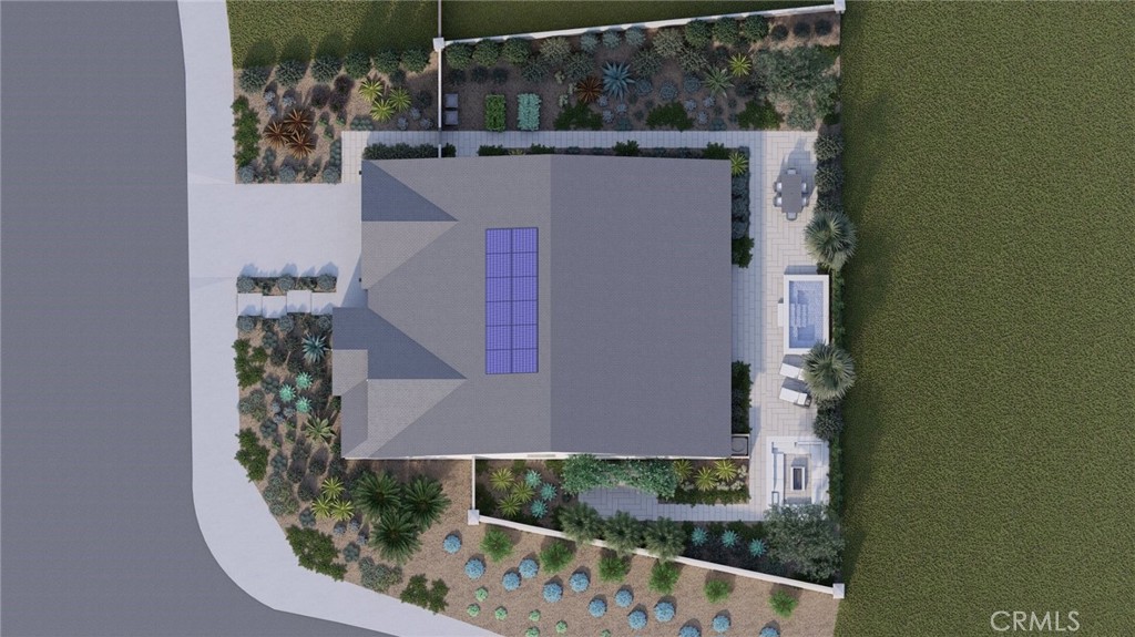 1224 Joshua Tree Road Calimesa, CA 92320 - Photo 38 of 38 Architectural rendering. Conceptual landscape design only. For illustrative purposes.