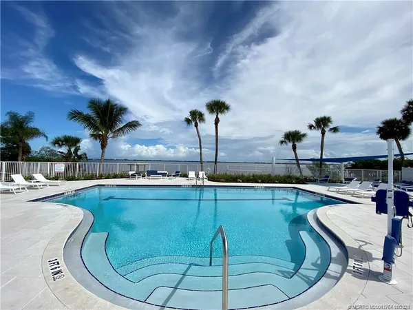 a view of a patio with a chairs