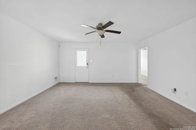 a view of an empty room