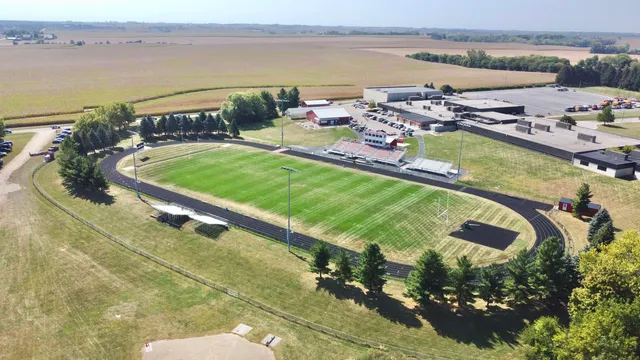 a view of a lake with a ocean view