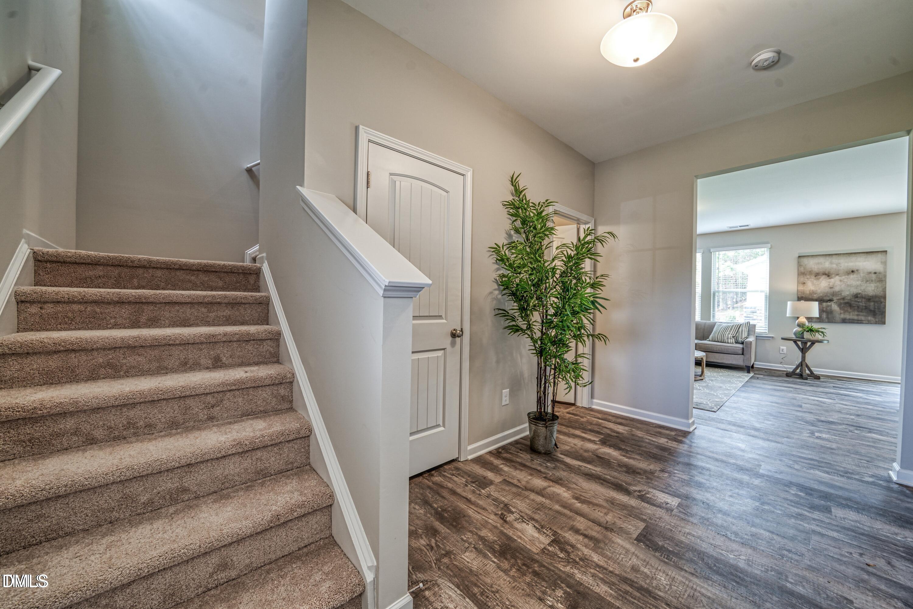 2304 Broad Street Durham, NC 27704 - Photo 21 of 39 a view of entryway and hall with wooden floor