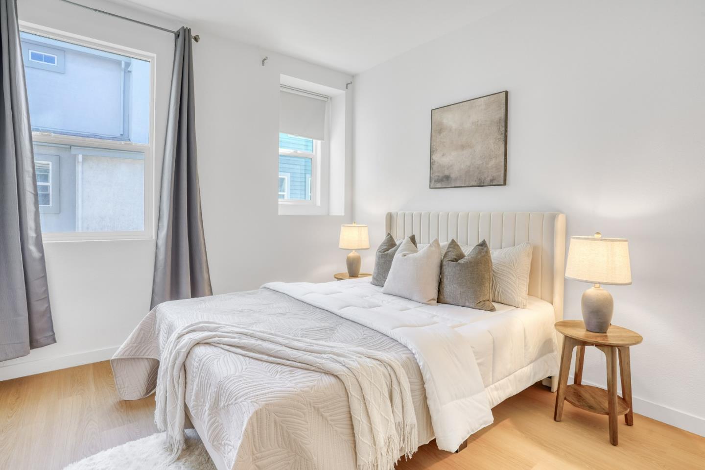 1425 Lavender Loop Milpitas, CA 95035 - Photo 18 of 59 a bedroom with a bed and a lamp