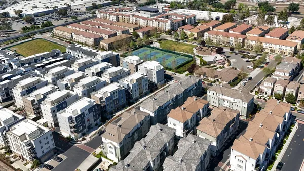 an aerial view of city