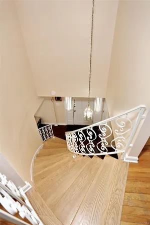 a view of a balcony with a floor to ceiling window