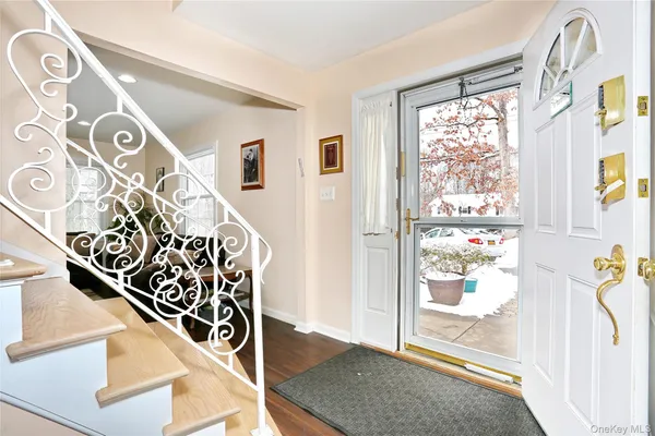 a view of front door