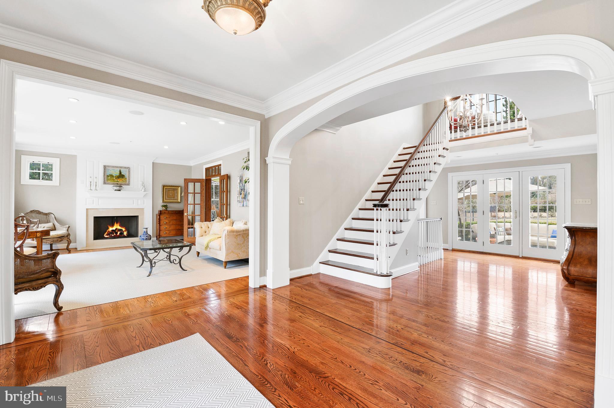 9 Plymouth Road Newtown Square, PA 19073 - Photo 2 of 28 Foyer and Living Room view