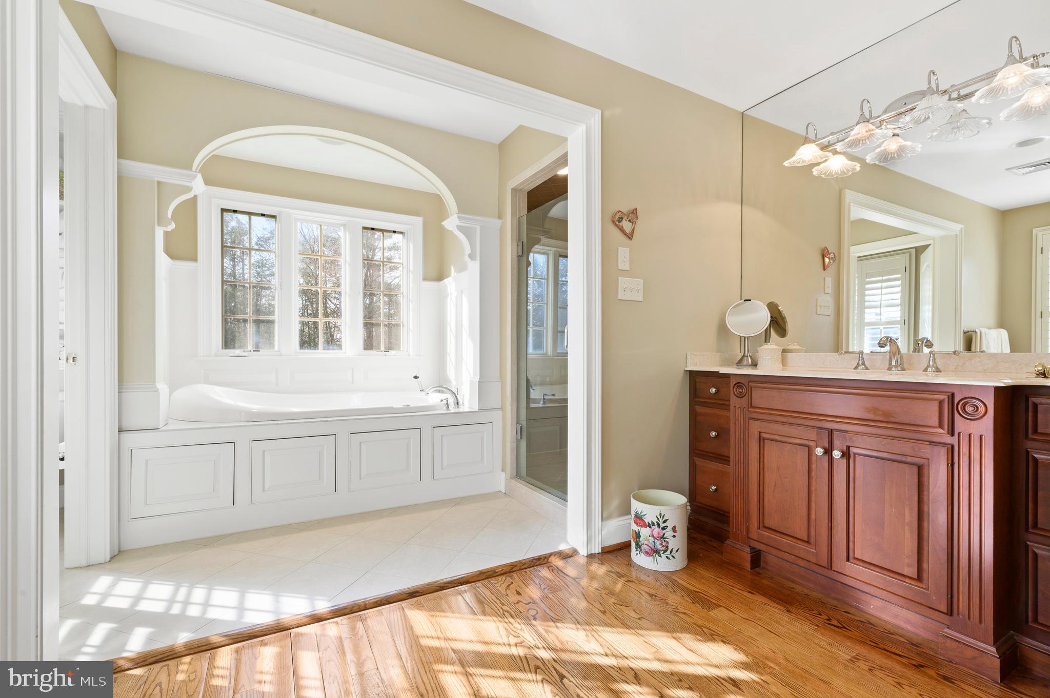 9 Plymouth Road Newtown Square, PA 19073 - Photo 15 of 28 "Her" side of the Bathroom, Soaking Tub & Shower