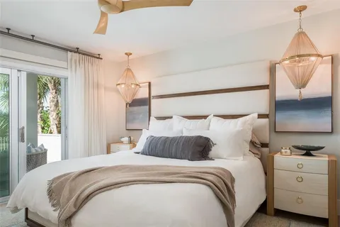 a view of a garden with a fountain