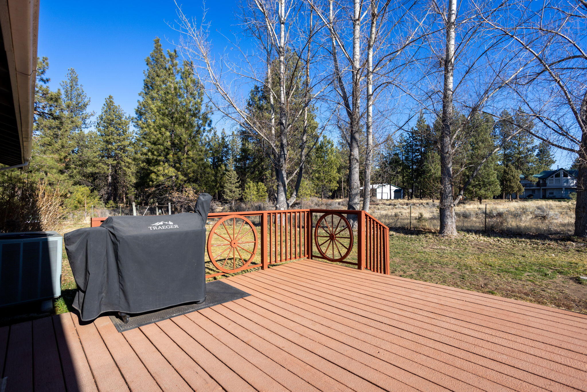 19450 Calico Road Bend, OR 97702 - Photo 23 of 41 a view of roof deck with wooden floor and seating space