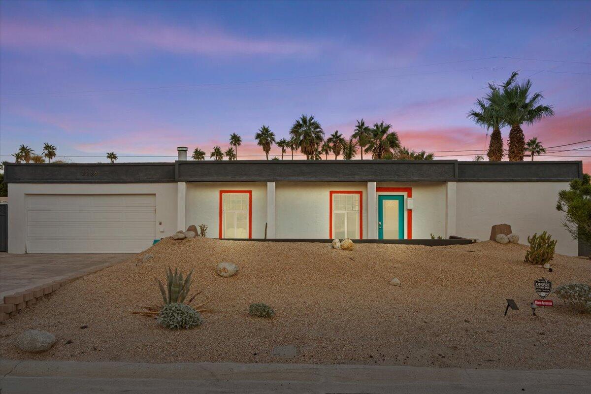 2236 North Victoria Road Palm Springs, CA 92262 - Photo 40 of 40 a view of a house with a outdoor space