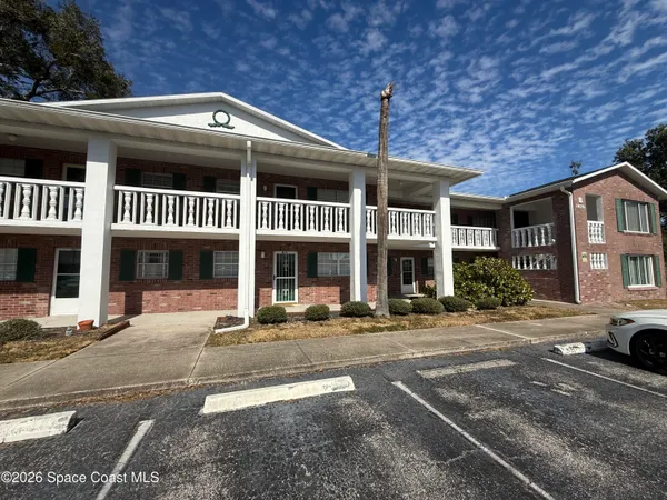 a front view of a building