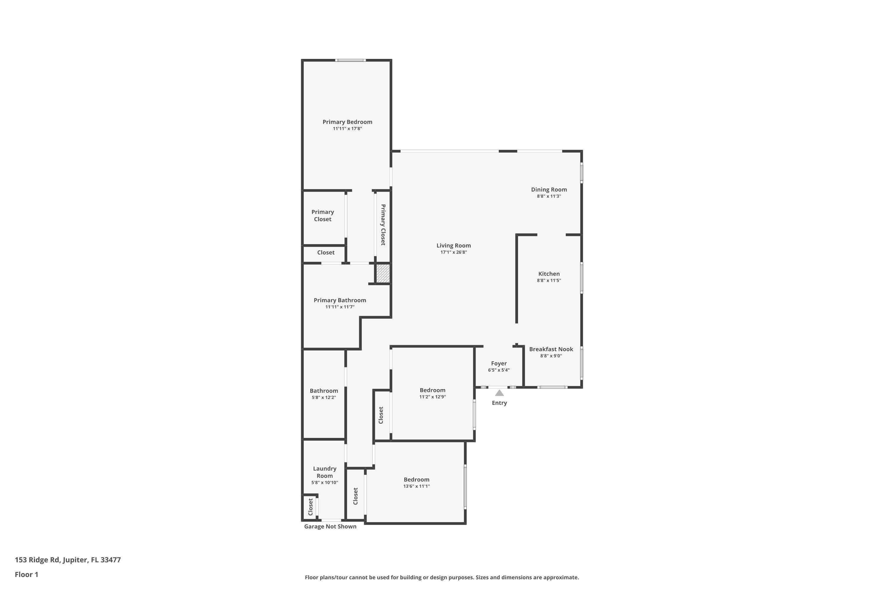 153 Ridge Road Jupiter, FL 33477 - Photo 34 of 34 Floorplan