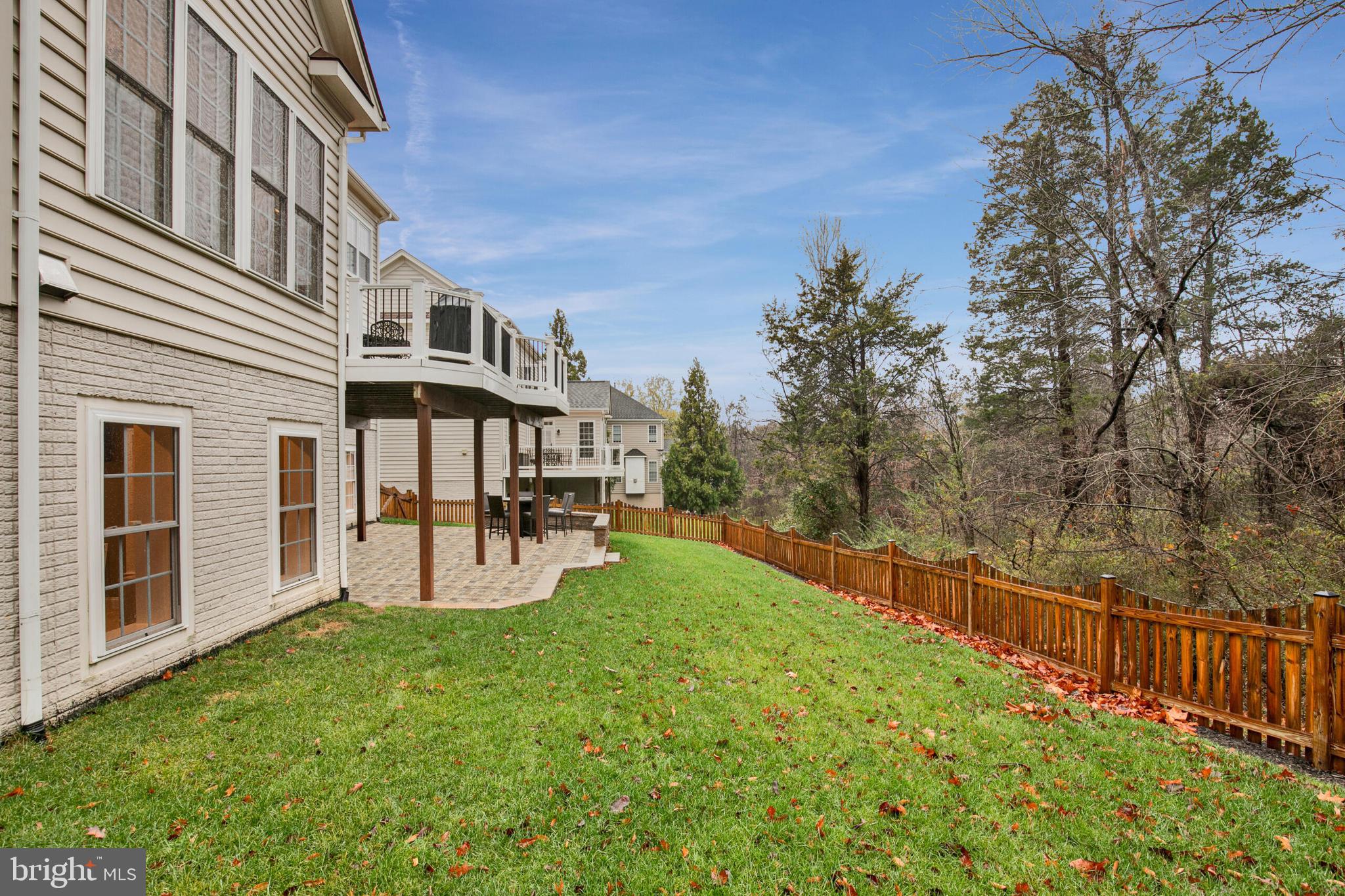42432 Corro Place Ashburn, VA 20148 - Photo 51 of 55 Fenced Backyard Back to Trees - Abundant Privacy