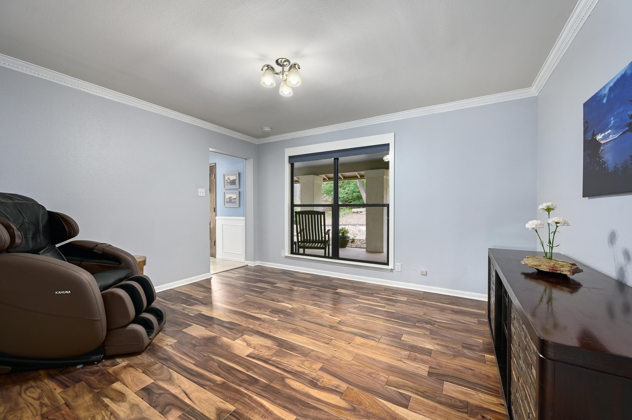 2009 South Oak Canyon Road Austin, TX 78746 - Photo 7 of 37 a bedroom with bed and window