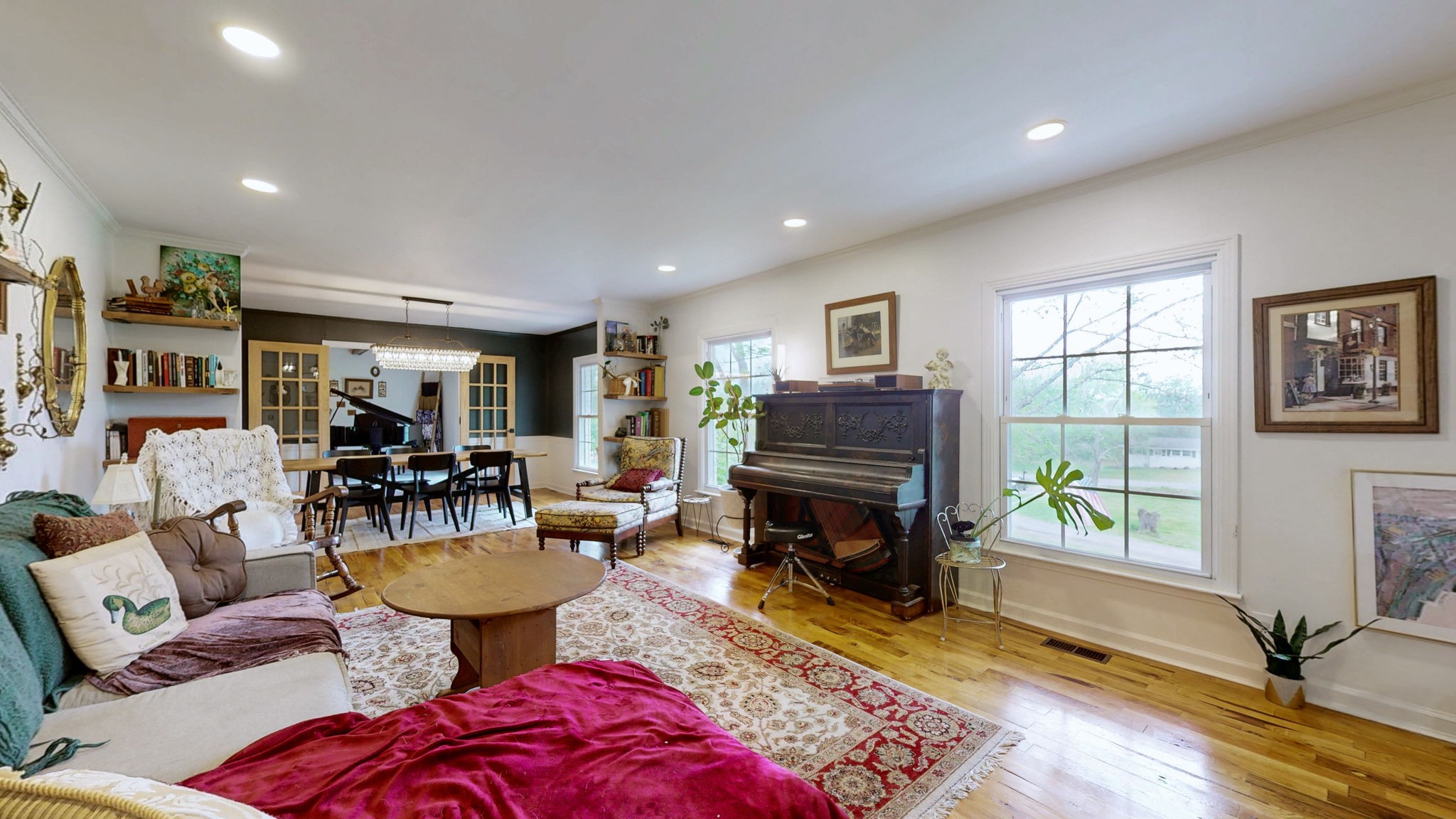 463 Walton Ferry Road Hendersonville, TN 37075 - Photo 9 of 54 a living room with furniture a fireplace and a table