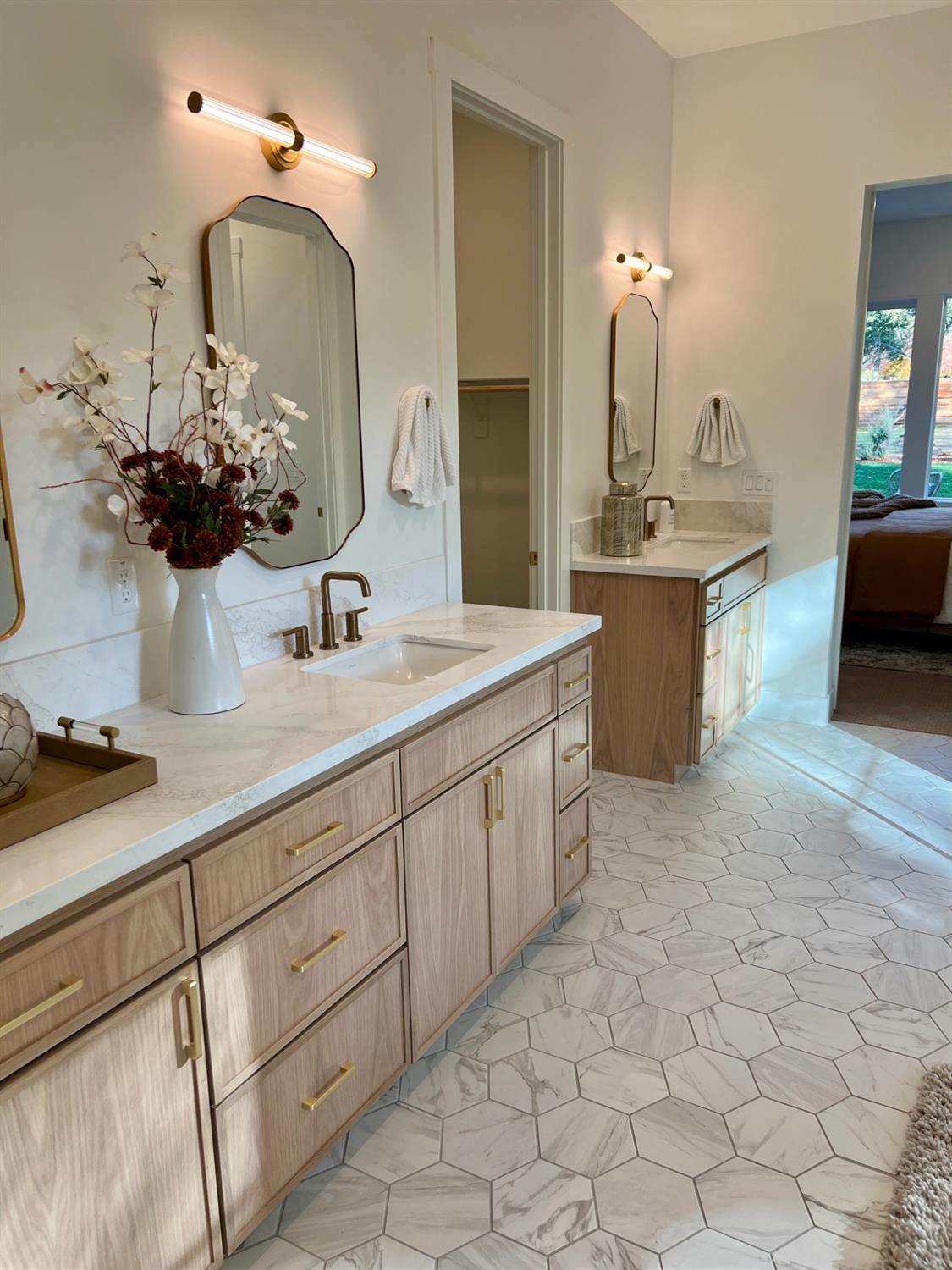 4177 Laird Road Loomis, CA 95650 - Photo 28 of 62 a bathroom with a sink a vanity and a mirror