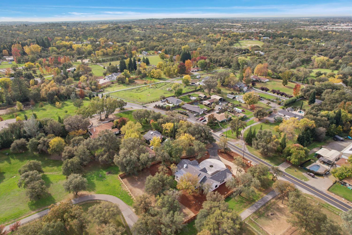 4177 Laird Road Loomis, CA 95650 - Photo 61 of 62 an aerial view of residential houses with outdoor space