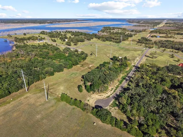 a view of a lake with a mountain in the background