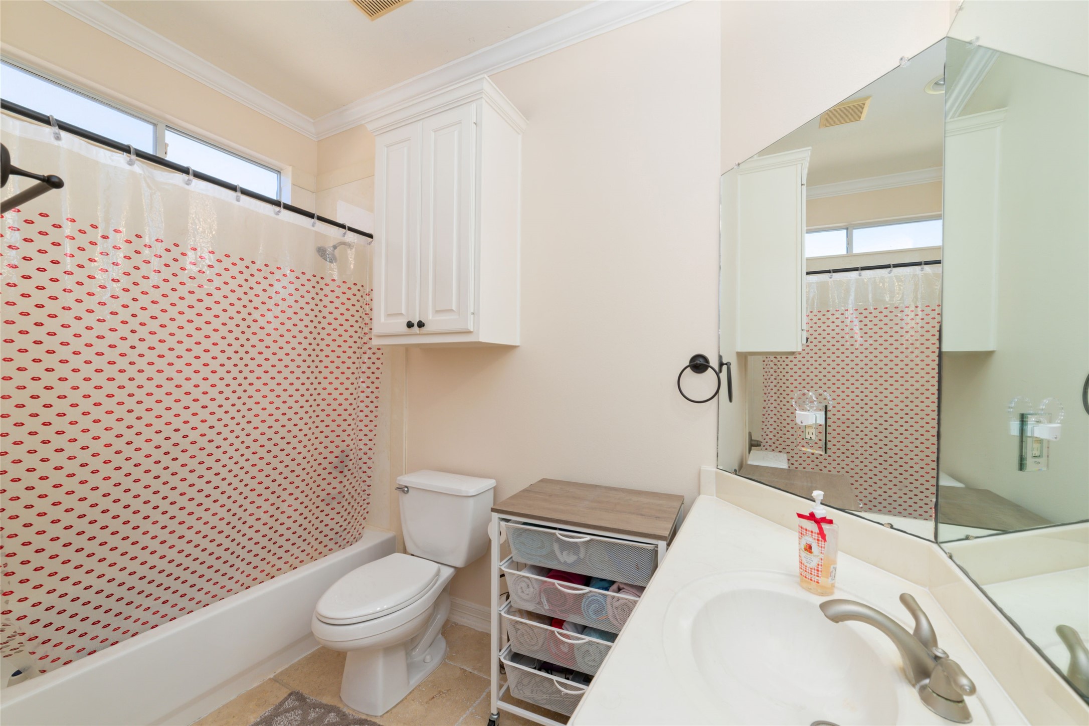 1126 Gardencrest Lane Houston, TX 77077 - Photo 21 of 31 a bathroom with a sink toilet and shower