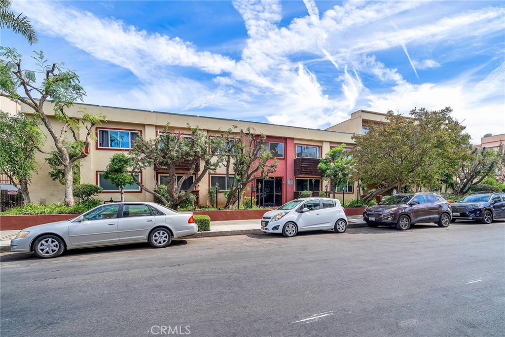 a car parked in front of a house