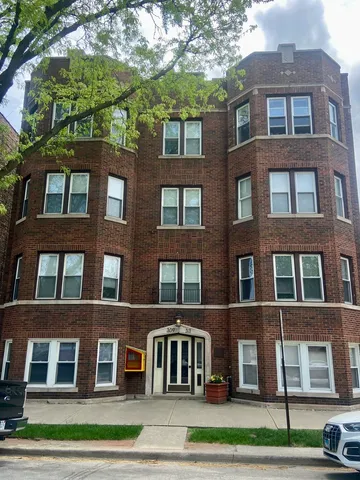 a front view of a building