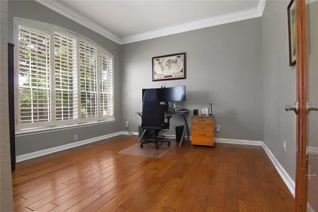 a room with furniture and a window