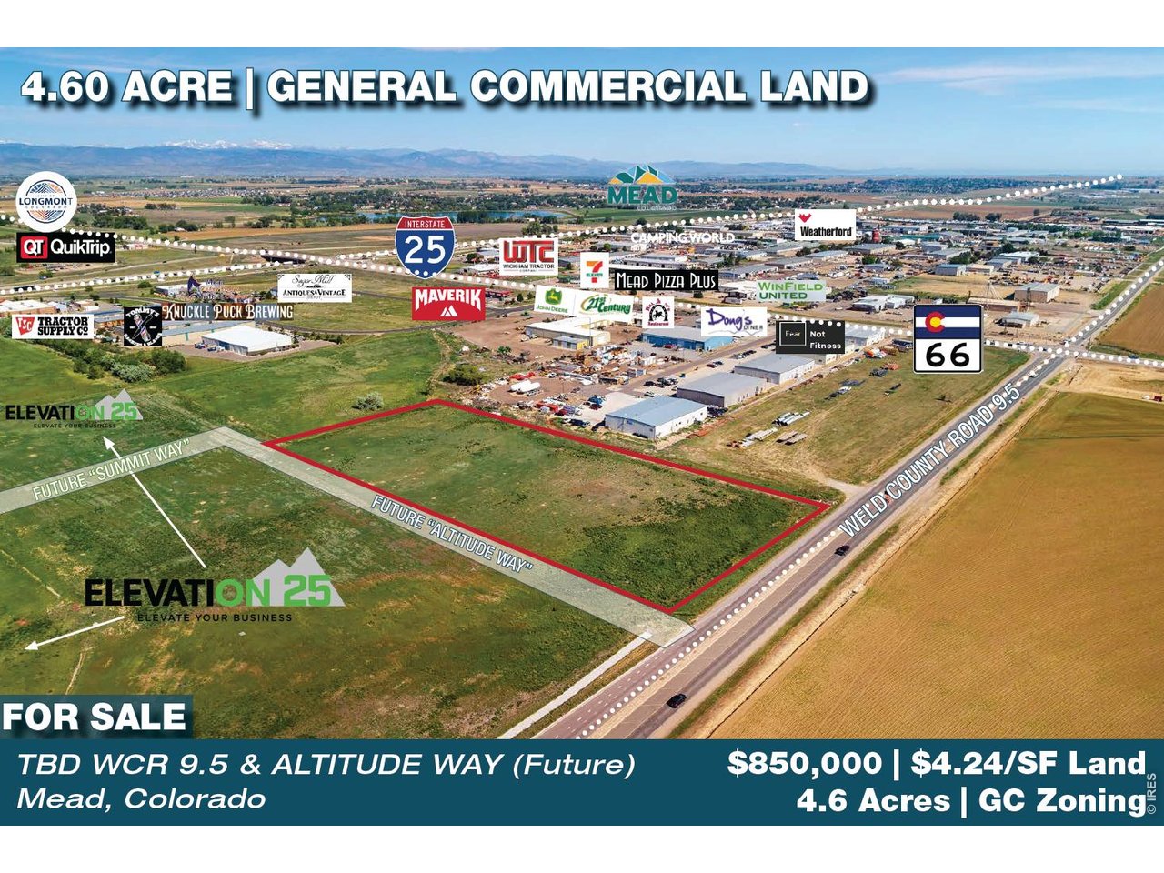 Tbd Weld County Road, Unit 9 5 Mead, CO 80504 - Photo 1 of 9 4.6 Acres General Commercial Land