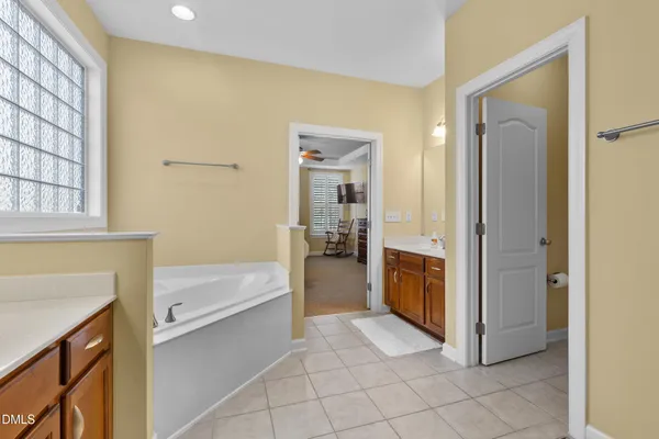 a view of hallway with livingroom