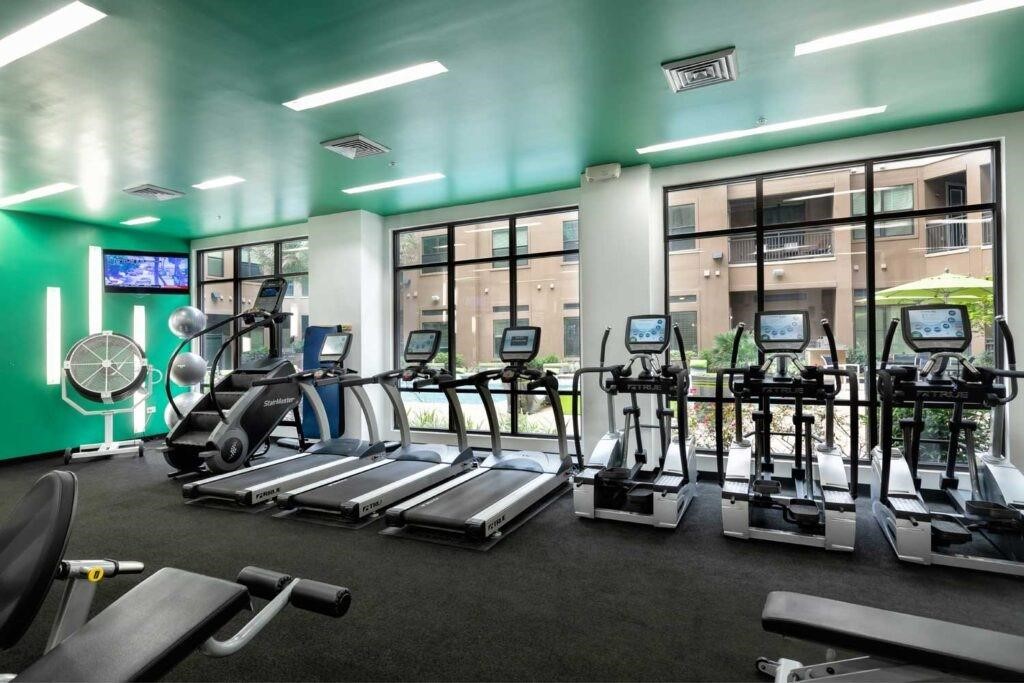 2525 McCue Road, Unit 535 Houston, TX 77056 - Photo 14 of 16 a view of a room with gym equipment