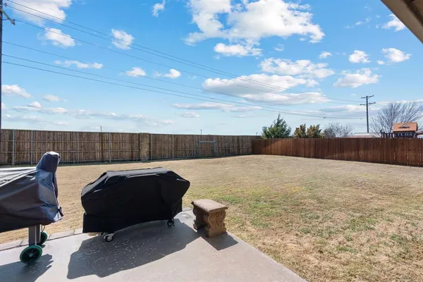 a view of outdoor space with seating