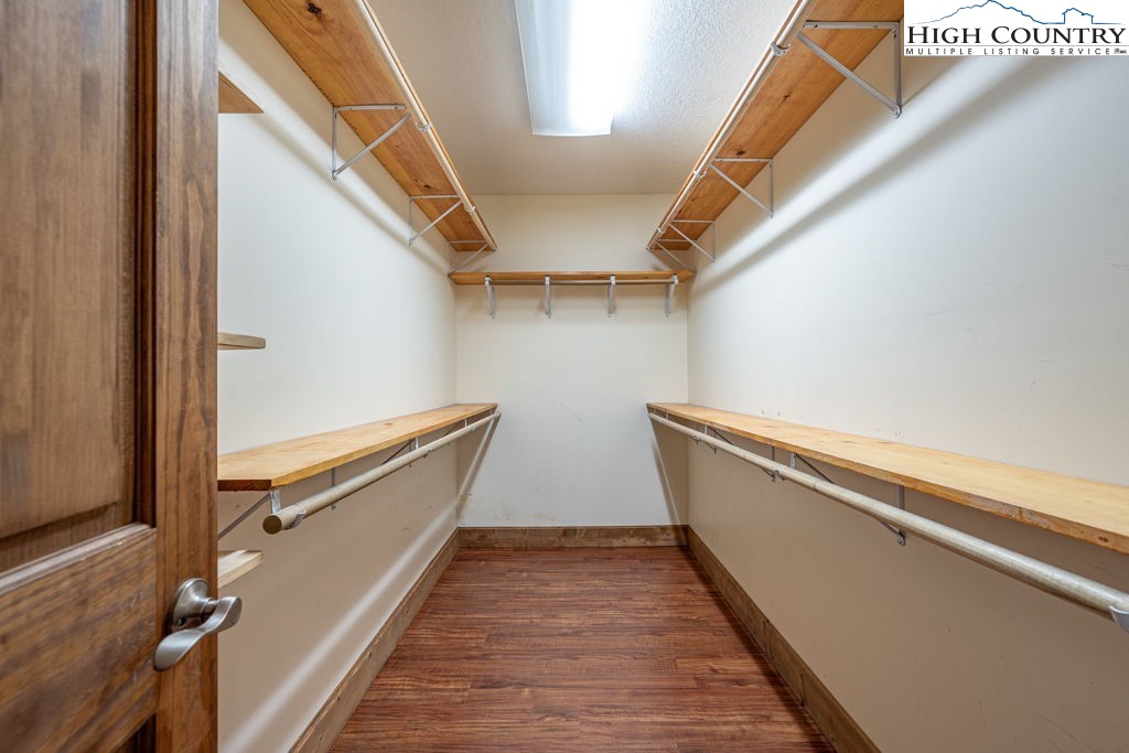 621 Trivette Hollow Road Creston, NC 28615 - Photo 23 of 43 a view of closet with wooden floor
