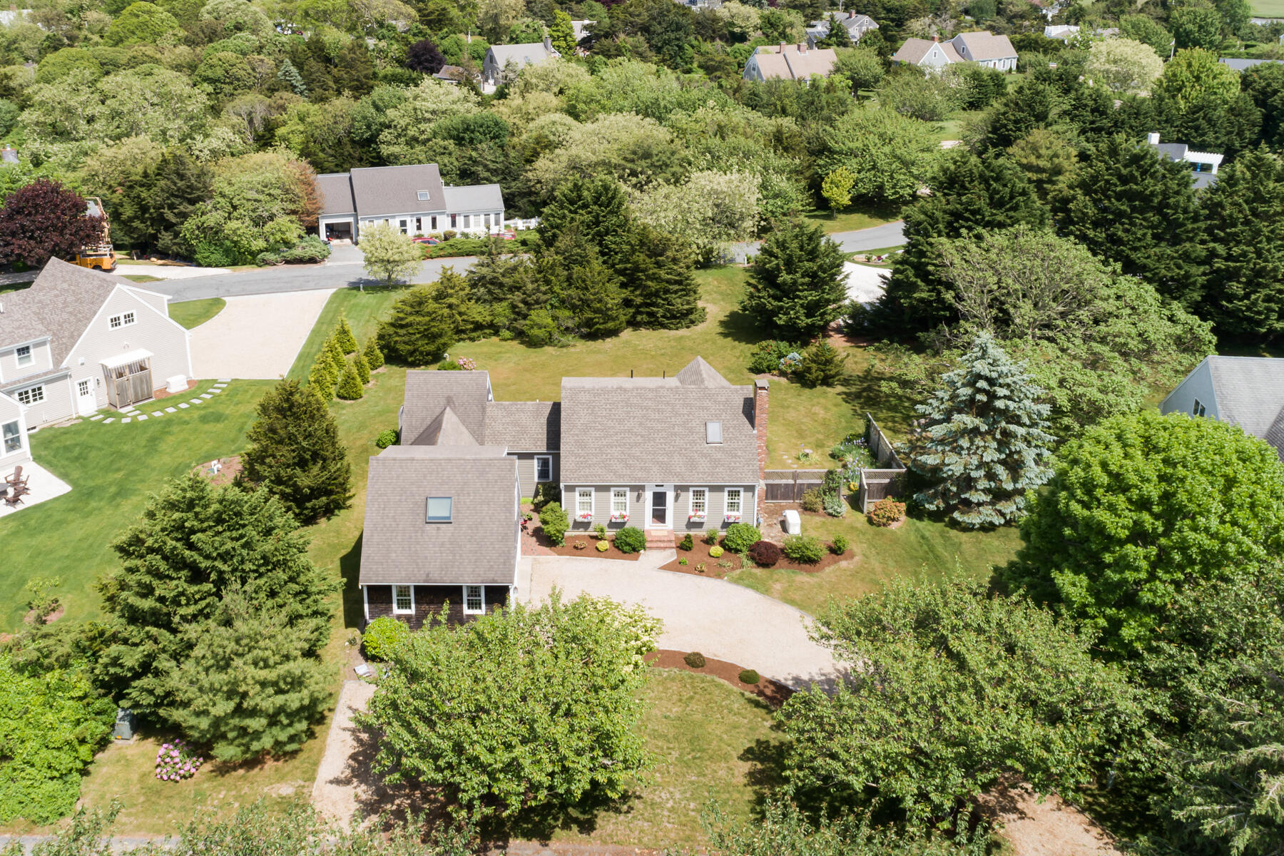 11 Pleasant View Drive Orleans, MA 02653 - Photo 43 of 47 an aerial view of a house with yard swimming pool and outdoor seating