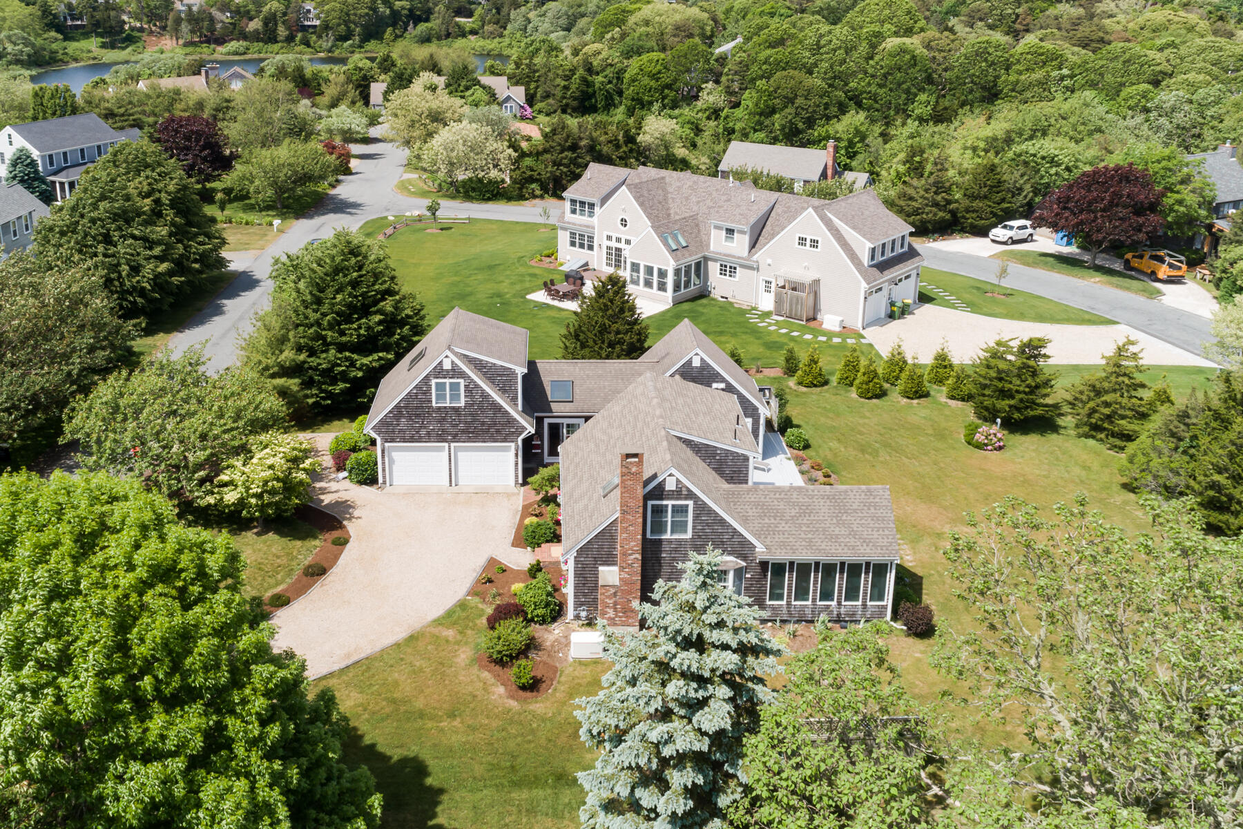 11 Pleasant View Drive Orleans, MA 02653 - Photo 45 of 47 an aerial view of a house with a garden