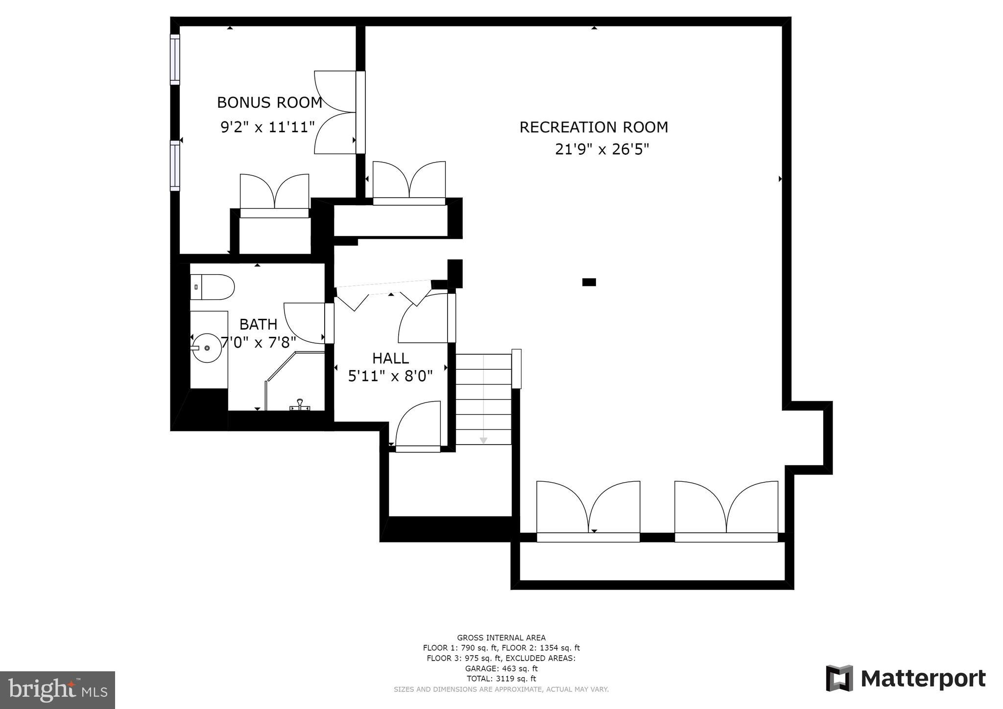 1216 Bishopsgate Way Reston, VA 20194 - Photo 48 of 48 Floorplan Lower Level