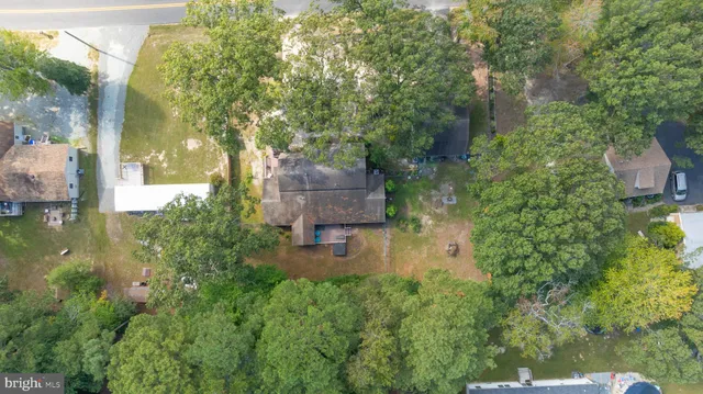 a view of city and green space