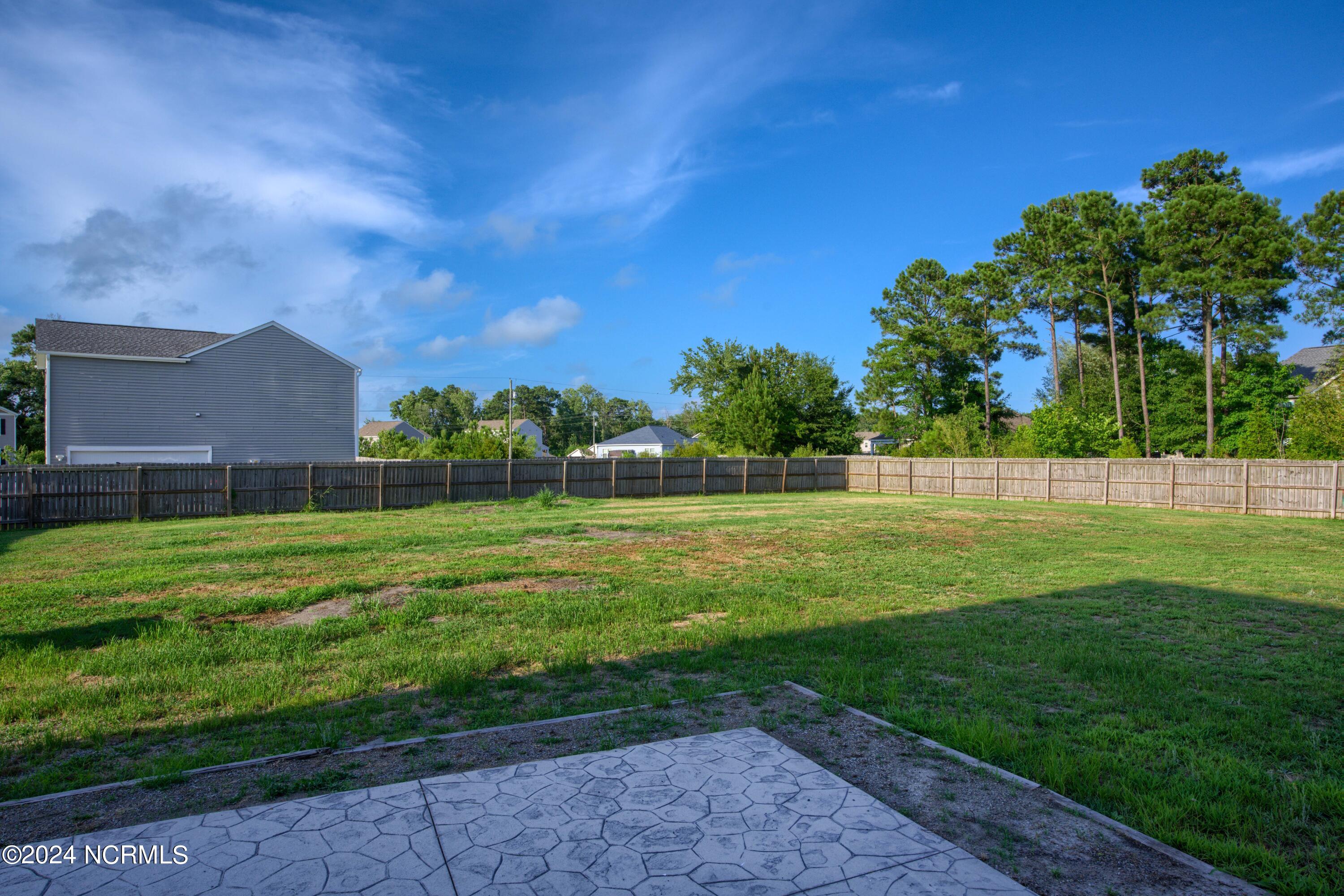405 Saxby Way Holly Ridge, NC 28445 - Photo 14 of 54 Backyard - Septic in far left corner