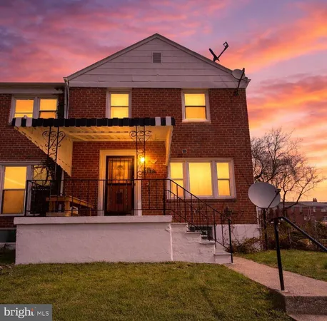 a front view of a house