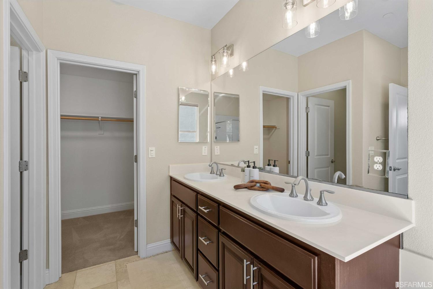 3547 Meyer Place Santa Clara, CA 95051 - Photo 13 of 34 a bathroom with a sink double vanity and a mirror