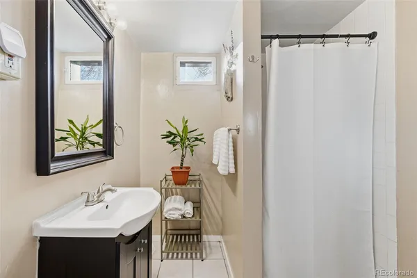 a view of a hallway with washer and dryer