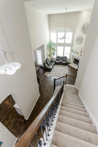 a room with gym equipment and windows