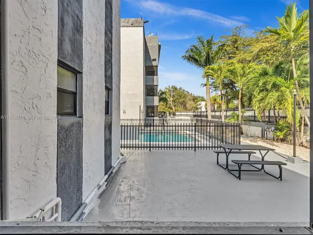 view of living room with a large window