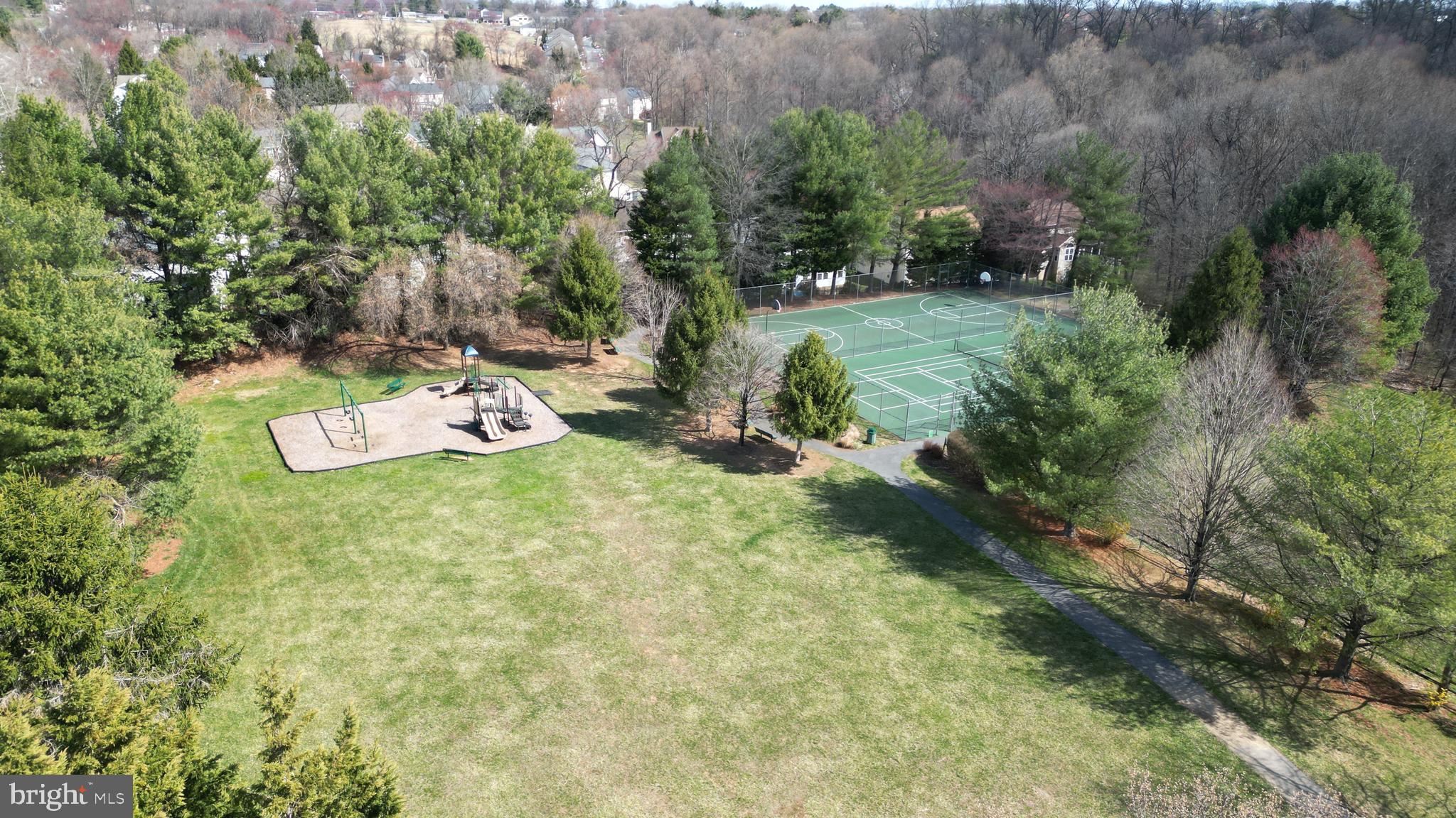 1346 Becket Road Eldersburg, MD 21784 - Photo 65 of 73 an aerial view of a house with a yard basket ball court and outdoor seating