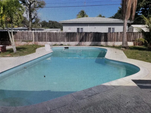 a view of a small yard