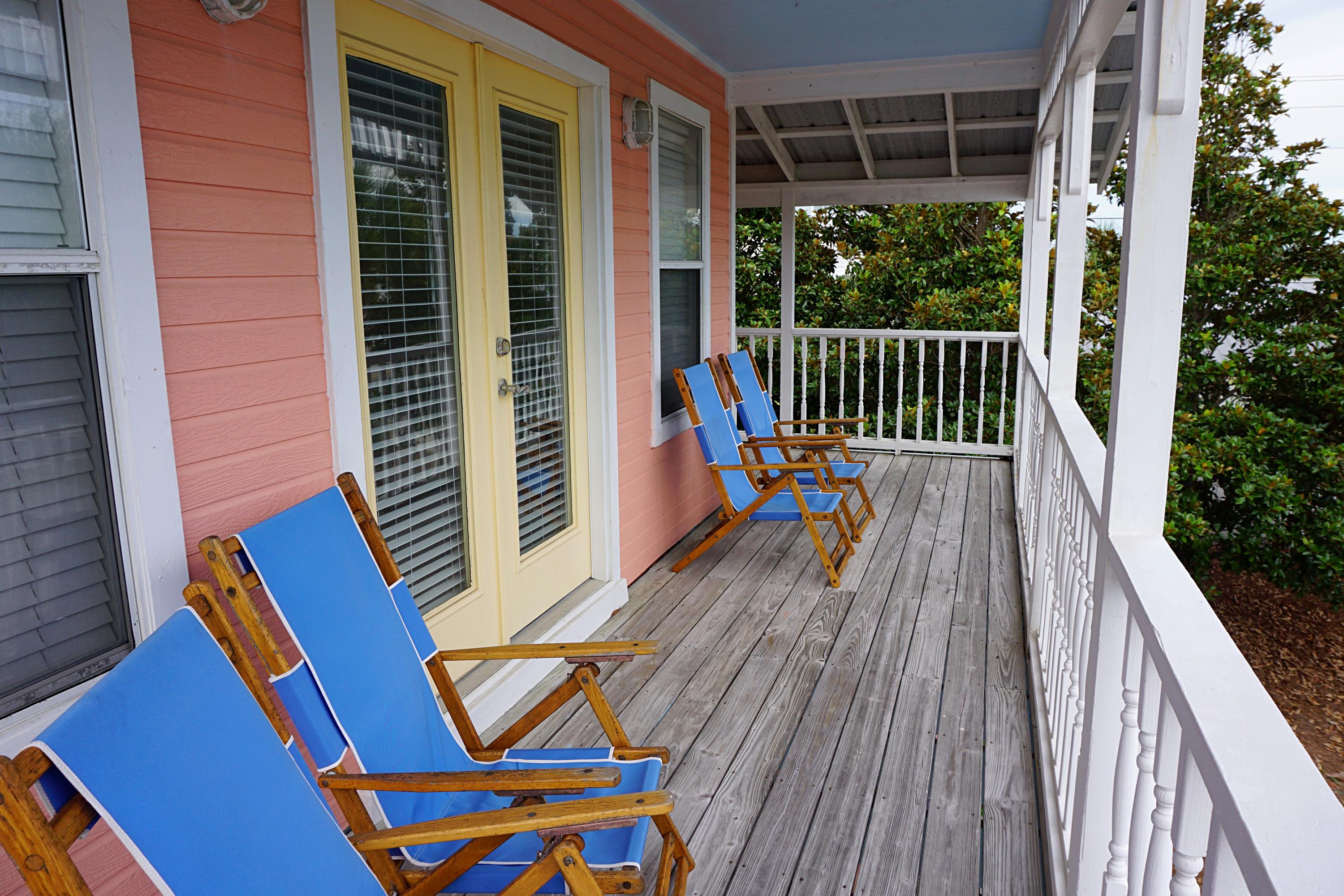 4944 West Co Highway Santa Rosa Beach, FL 32459 - Photo 13 of 24 a view of balcony with wooden floor and outdoor seating