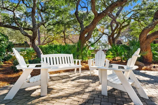 a view of a lake with outdoor space