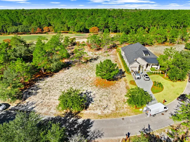 a view of a garden with an outdoor space