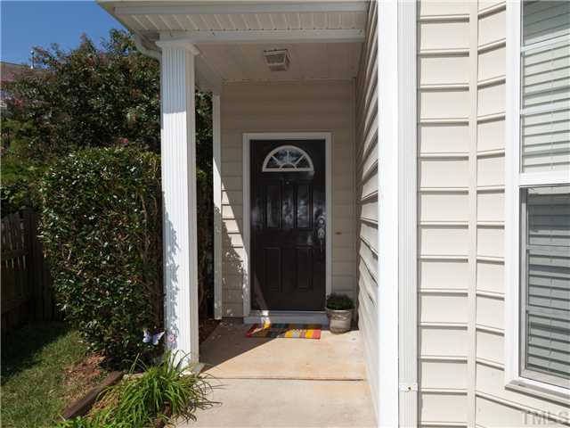 8433 Aztec Dawn Court Raleigh, NC 27613 - Photo 2 of 23 Covered Entry! All Leesville Schools! 3 Bedrooms and 2.5 baths with 1Car Garage on a flat cul-de-sac lot! Just a short walk to the neighborhood Pool!