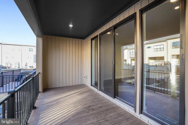 a view of hallway with dining room